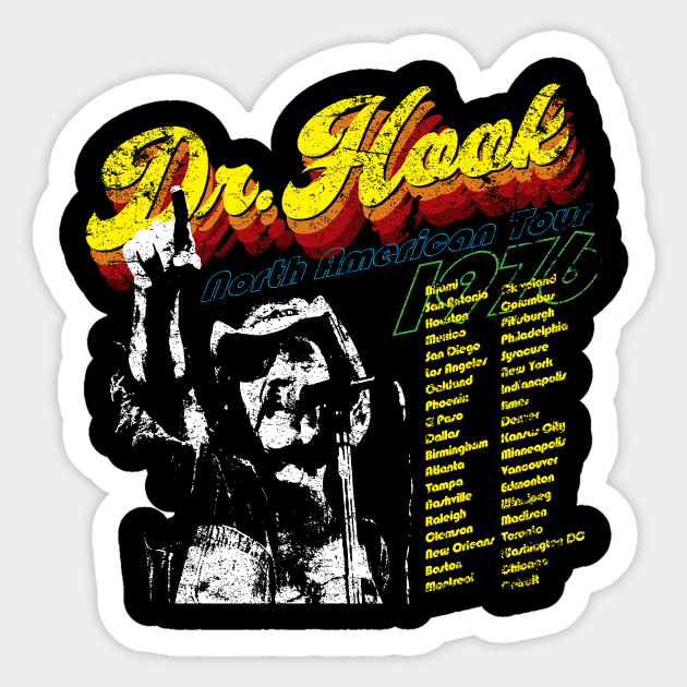 Dr. Hook North American Tour Sticker by MindsparkCreative